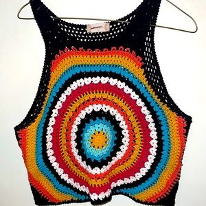 Altard State Knitted Boho Hippie Tank Sz Small